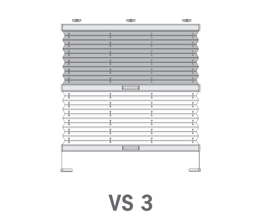 Плісе подвійна VS3